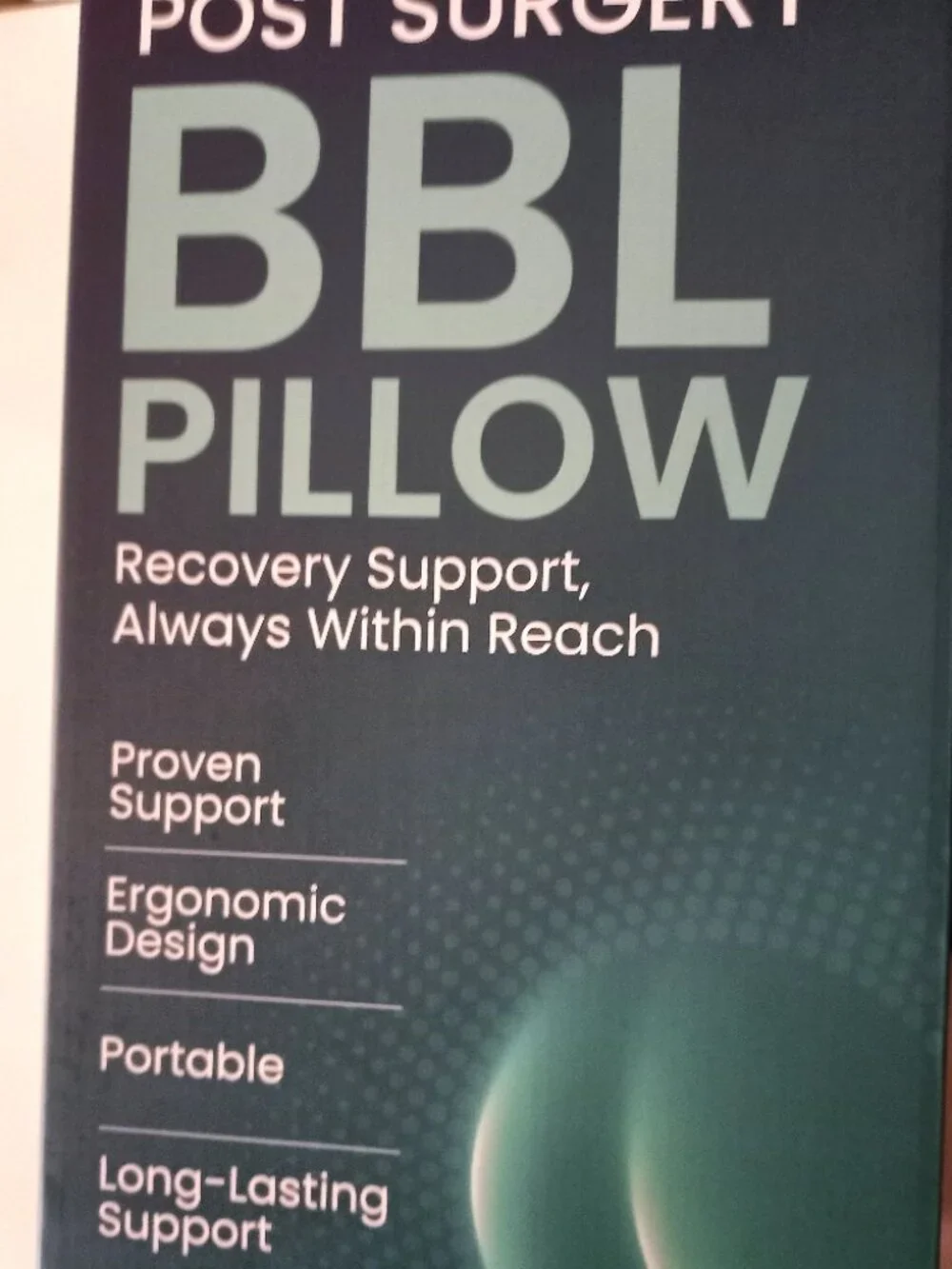 NWOT Nautilus BBL Pillow- Brazilian Butt Lift